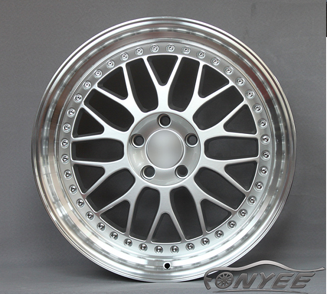картинка Новые диски BBS LM R19 5X120 ET35 J8,5 серебро глянец + полированная полка магазин  StreetTuning 