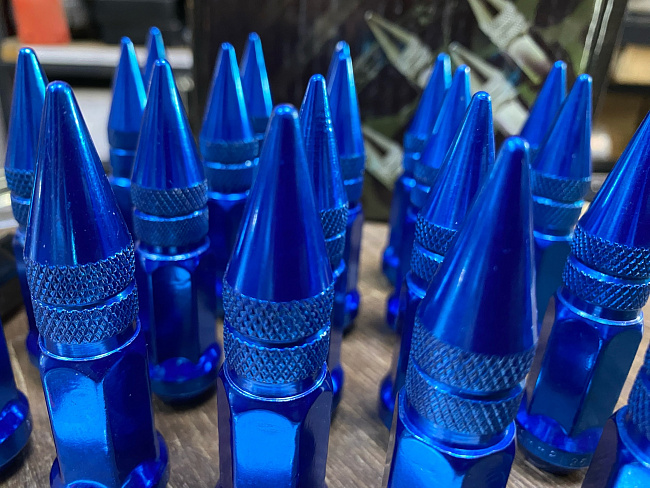 картинка Комплект гаек пики (пули) Starleks, 1/2, цвет синий, 20 шт. магазин  StreetTuning 