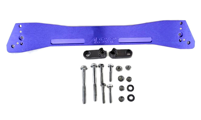 картинка Задний усилитель подрамника ASR style для Honda Civic 1992-1995 г, синий магазин  StreetTuning 