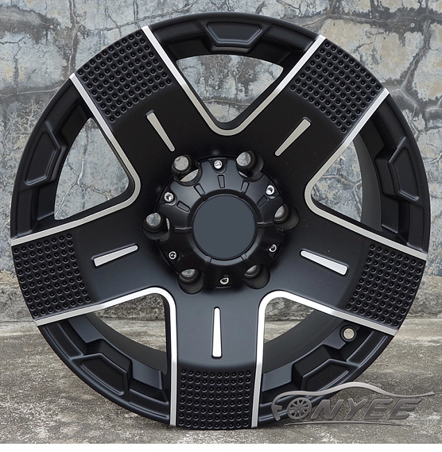 картинка Новые диски HB wheels R16 6X139,7 ET10 J8 черный мат магазин  StreetTuning 