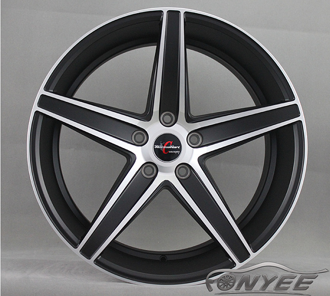 картинка Новые диски Racing hart Charge R20 5x120 ET45 J10,5 черный мат + серебро магазин  StreetTuning 