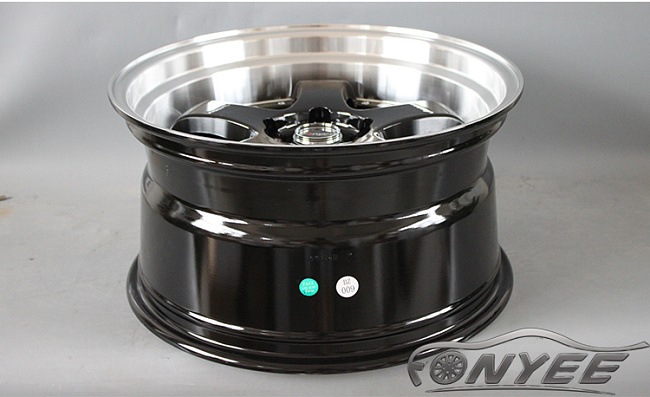 картинка Новые диски JNC 017 R18 5X112 ET25 J9,5 черные + полированная полка магазин  StreetTuning 