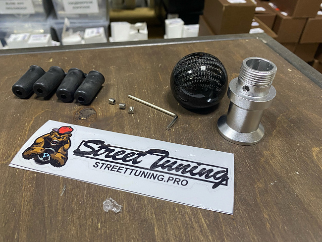 картинка Ручка КПП "Шарик", под карбон. магазин  StreetTuning 