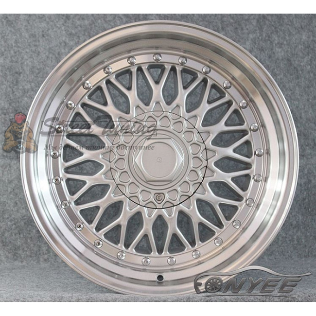 картинка Новые диски BBS RS R14 4X100/108 ET15 J7 серебро + полированная полка магазин  StreetTuning 