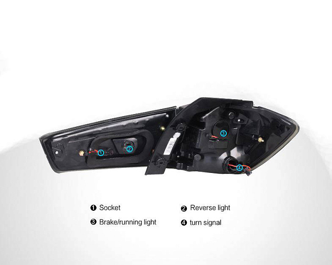 картинка Задние фары для Mitsubishi ASX/OUT Lander Sports 2010-2015 магазин  StreetTuning 