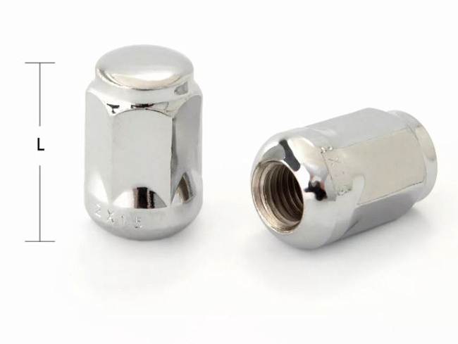 картинка Гайка Starleks 12x1.5, сфера, высота 27 мм, ключ 19 мм, закрытая, хром магазин  StreetTuning 