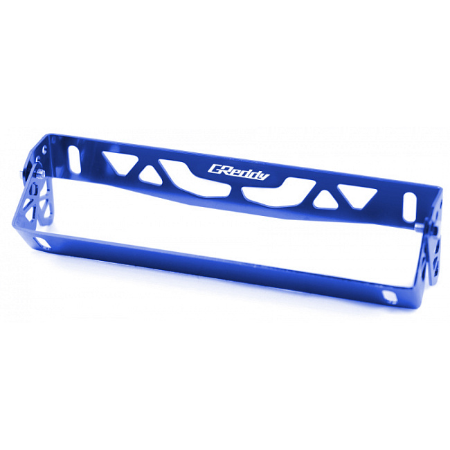 картинка Крепеж номерной рамки под углом Greddy Style, цвет синий магазин  StreetTuning 