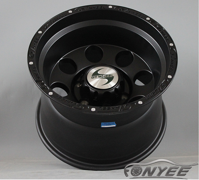 картинка Новые диски GT Wheel R15 6X139,7 ET0 J8 черные матовые магазин  StreetTuning 
