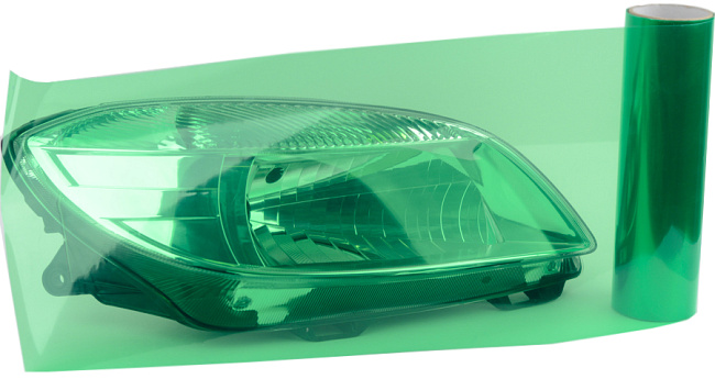 картинка Глянцевая тонировка для фар, зеленого цвета магазин  StreetTuning 