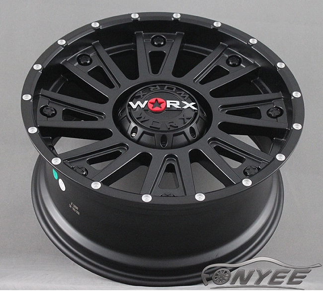 картинка Новые диски Worx 810 R20 6X139,7 ET18 J9 черный мат магазин  StreetTuning 