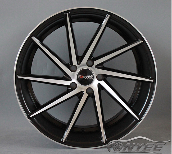 картинка Новые диски Vossen CVT-R Replica R19 5X112 ET35 J9,5 черный мат + серебро магазин  StreetTuning 