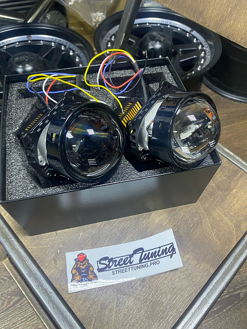 картинка Светодиодные линзы Sanvi L60 Laser, 3 дюйма 5500k магазин  StreetTuning 