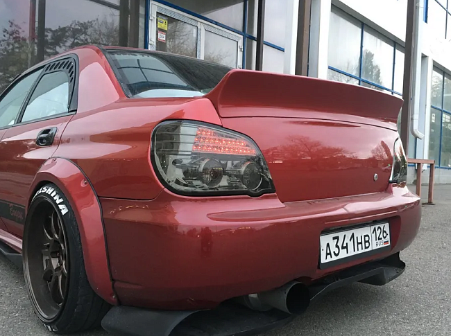 картинка Спойлер для Subaru impreza sedan 00-07 ver2 магазин  StreetTuning 