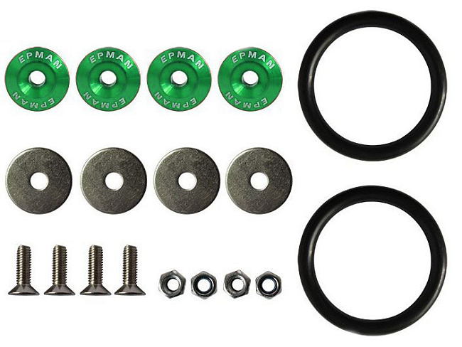 картинка Фиксатор-подтяжка обвесов Epman , цвет зеленый магазин  StreetTuning 