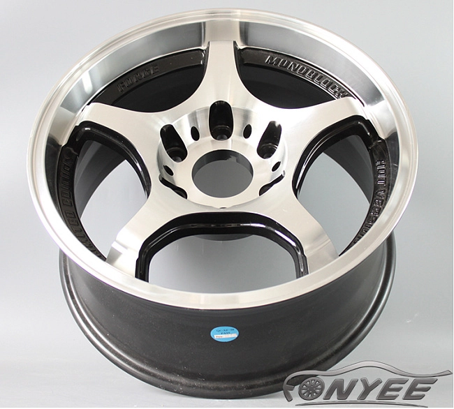 картинка Новые диски Monoblock A-TECH 6х139,7 ET25 J8 черные + серебро магазин  StreetTuning 