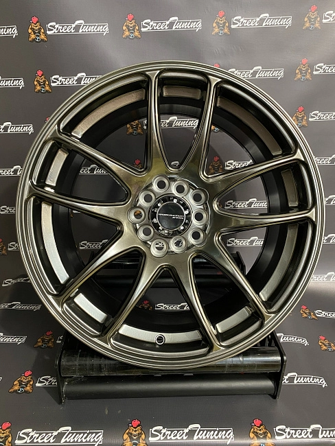 картинка Новые диски Work Emotion Cr-kiwami R17 J8 ET35 5x100/5x114.3 Hyper Black магазин  StreetTuning 
