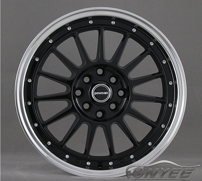 картинка Новые диски Powcan R16 J7 ET+38 5x114,3 черный глянец + серебро магазин  StreetTuning 