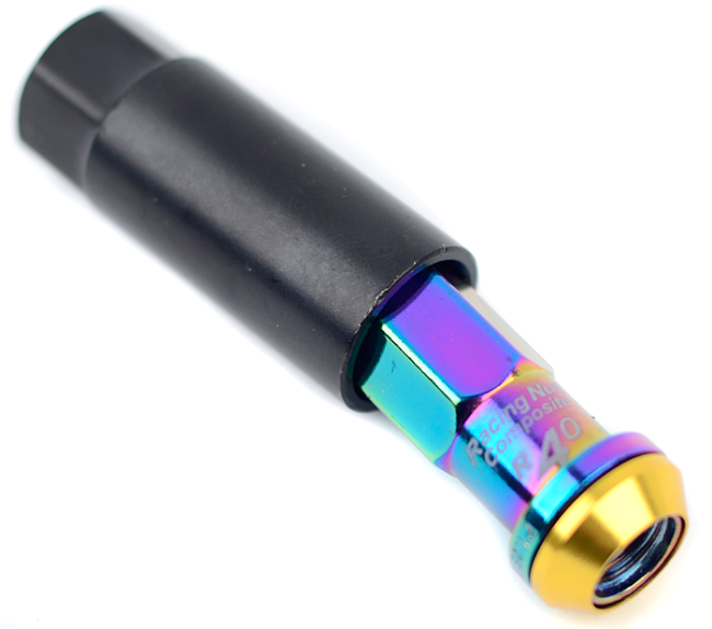 картинка Комплект гаек Kics Racing Composite R40 Неохром M12 x 1.25 магазин  StreetTuning 