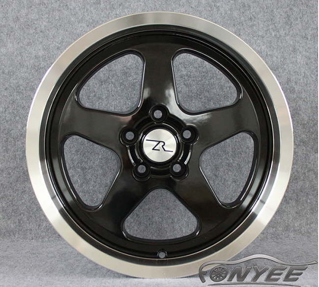 картинка Новые диски ZR R17 5x114,3 ET20 J10 черные + полированная полка магазин  StreetTuning 