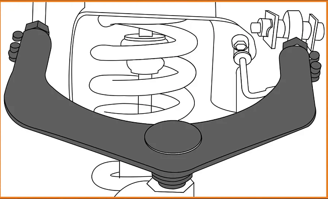 картинка Передние верхние рычаги под лифт 2-4, для Toyota Tundra / Sequoia магазин  StreetTuning 