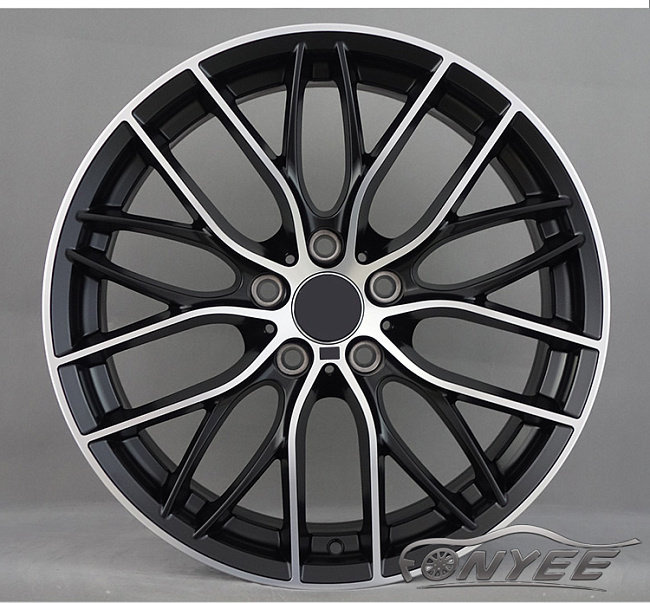 картинка Новые диски BMW Double Spoke 405M R19 5x120 ET35 J9,5 черный мат + серебро магазин  StreetTuning 