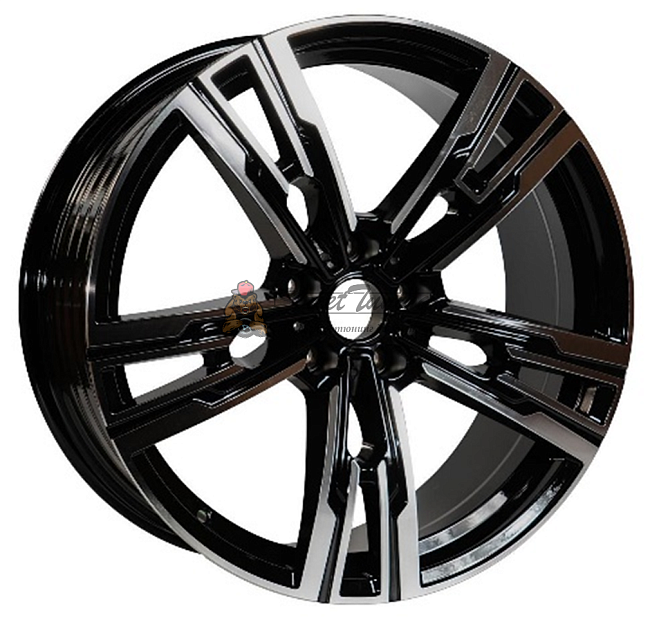 картинка Диски iWheel IVF-3078 R20 J9,5 ET37 5X112 black + polished магазин  StreetTuning 