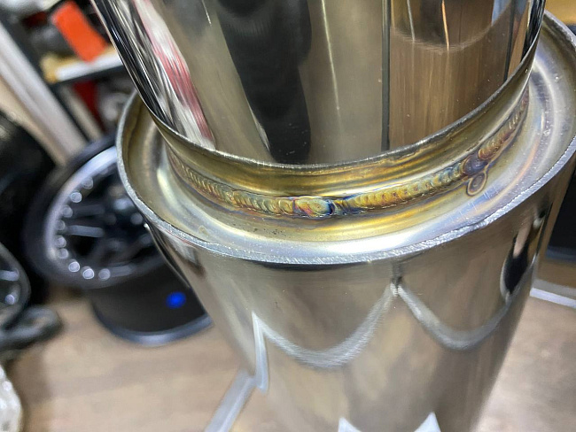 картинка Прямоточная банка HKS Power Style, D-51 x 89 мм, L-480 мм с напылением магазин  StreetTuning 