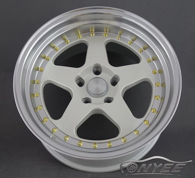 картинка Новые диски Rotiform R17 5x112 ET10 J10 перламутровый + полированная полка магазин  StreetTuning 