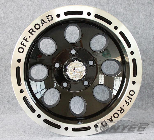 картинка Новые диски OFF-ROAD R17 5X127 ET0 J9 черные + серебро магазин  StreetTuning 