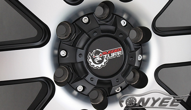 картинка Новые диски TUFF RuGGed RT888 R20 6X139,7 ET-44 J12 черные с серебром магазин  StreetTuning 