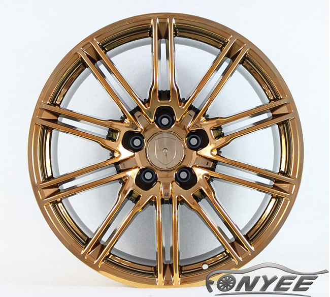 картинка Новые диски Porsche модель 2 R21 5X130 ET50 J10 хром золото магазин  StreetTuning 