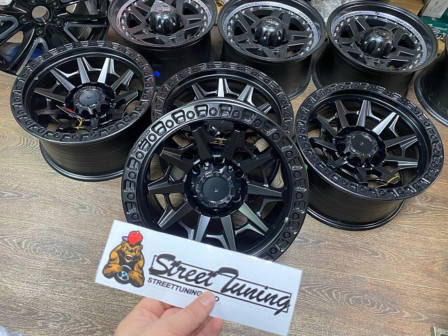 картинка Новые диски Off Road R17 J8.5 ET -12 6X139.7, черные магазин  StreetTuning 