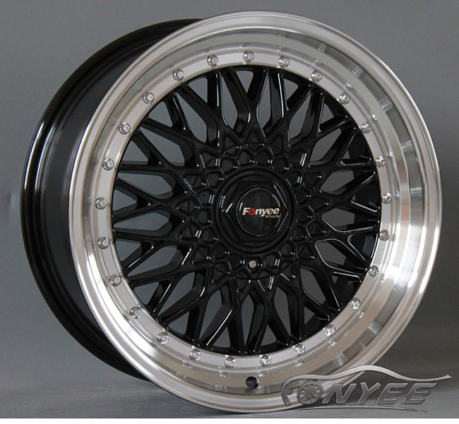 картинка Новые диски BBS RS R17 5X100/5X114,3 ET35 J7,5 черные + полированная полка магазин  StreetTuning 