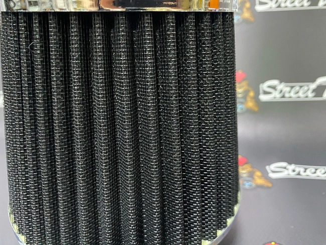 картинка Воздушный фильтр нулевого сопротивления со съемными фланцами 76/89/100 магазин  StreetTuning 