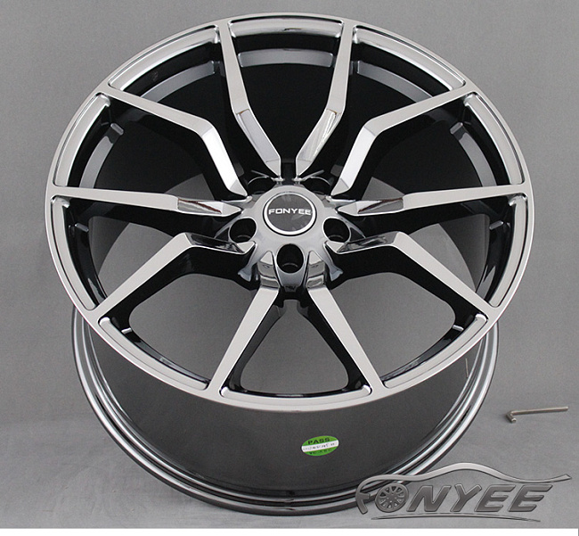 картинка Новые диски Fonyee Model 7 R19 5X108 ET40 J9,5 черный хром магазин  StreetTuning 
