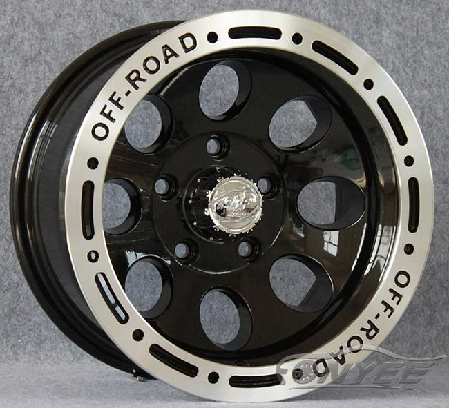 картинка Новые диски OFF-ROAD R15 5X127 ET-28 J8 черные + серебро магазин  StreetTuning 