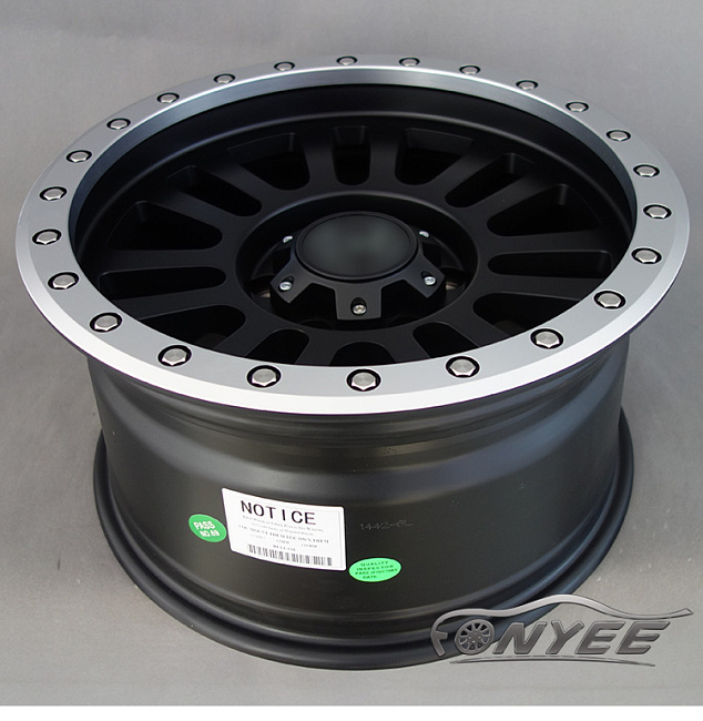 картинка Новые диски Black Rhino El Cajon R17 6X139,7 ET-12 J9 черный мат + серебро магазин  StreetTuning 