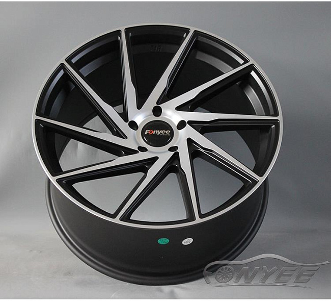 картинка Новые диски F1R F29 R20 5х120 ET38 J10 черный + серебро магазин  StreetTuning 