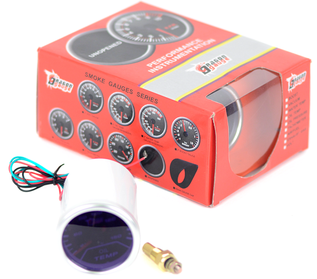 картинка Датчик температуры масла Dragon Gauge магазин  StreetTuning 