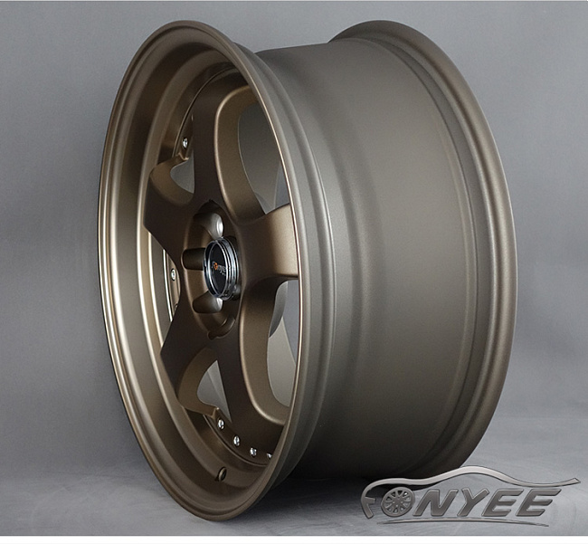 картинка Новые диски JNC 017 R17 4X114,3-100 ET35 J7,5 бронза + полированная полка золото магазин  StreetTuning 