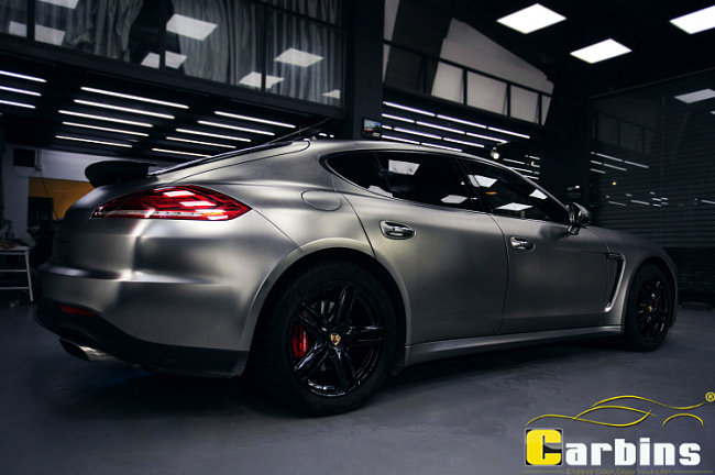 картинка Матовый хром металлик Carbins USA темно серый (1.52м х 18м) магазин  StreetTuning 