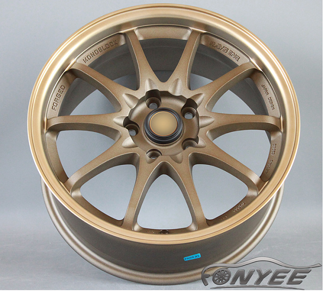 картинка Новые диски RAYS CE28N R17 5X114,3 ET35 J7,5 бронза + золото мат магазин  StreetTuning 