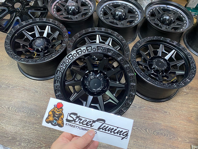 картинка Новые диски Off Road R17 J8.5 ET -12 6X139.7, черные магазин  StreetTuning 