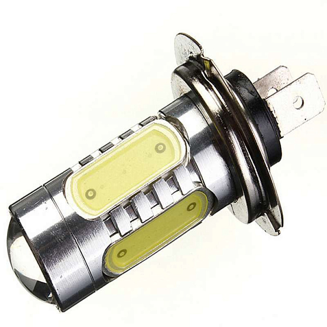 картинка Диодная лампа H7 12V 5 диодов 2-конт белая магазин  StreetTuning 