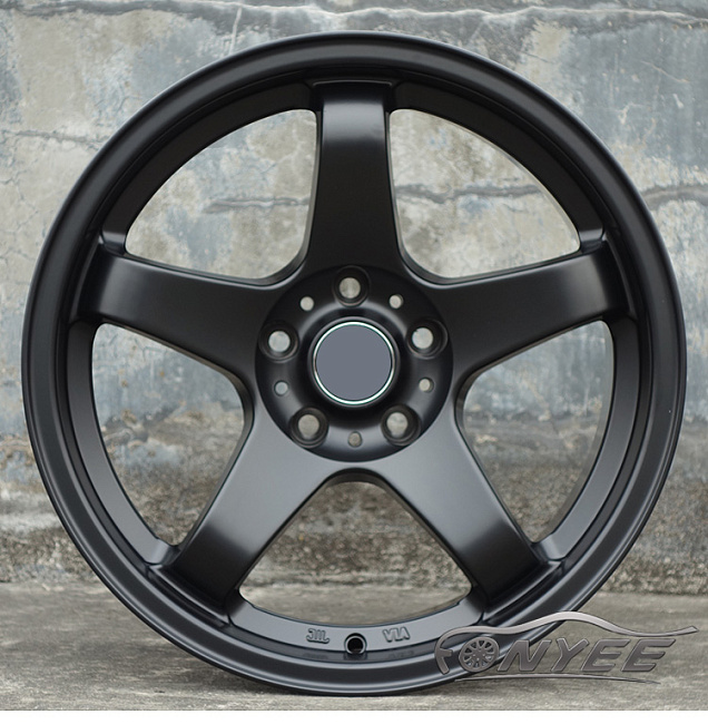 картинка Новые диски Bee*R B5 R17 J9 ET15 5x114,3 черный мат магазин  StreetTuning 