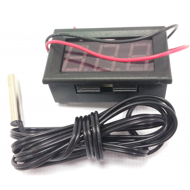 картинка Датчик температуры Led синий (-40°С — +110°С) магазин  StreetTuning 