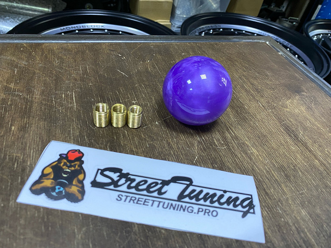 картинка Ручка переключения передач цвет фиолетовый перламутр JDM магазин  StreetTuning 