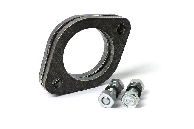 картинка Комплект фланцев на выхлоп под 2 болта,63 мм., с прокладкой и метизами магазин  StreetTuning 