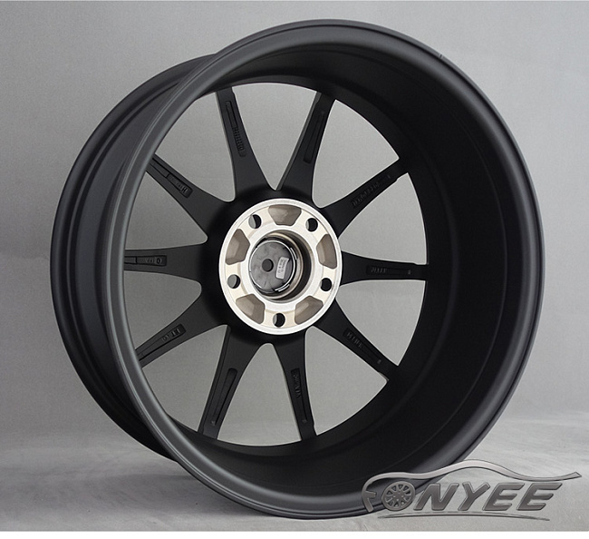 картинка Новые диски Rays G25 R17 5X114,3 ET40 J7 черные матовые + серебристая окантовка магазин  StreetTuning 