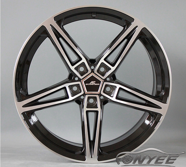картинка Новые диски AC schnitzer AC1 R19 5X114,3 ET35 J8,5 черный глянец + серебро магазин  StreetTuning 